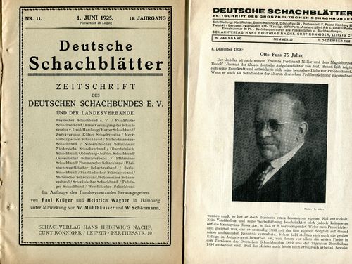 Konvolut alter Deutscher Schachzeitschriften