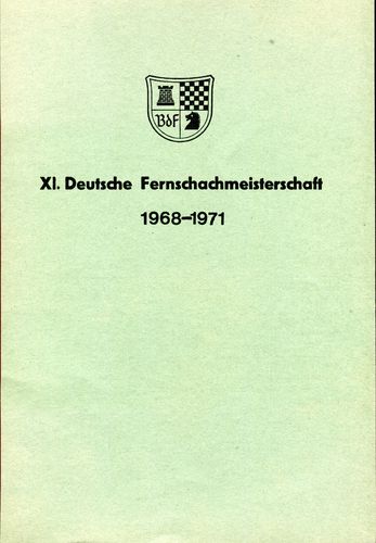 Deutsche Fernschachmeisterschaft 1968-1971